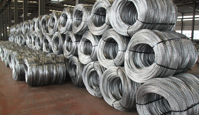 Warehouse Razor Wire Coils